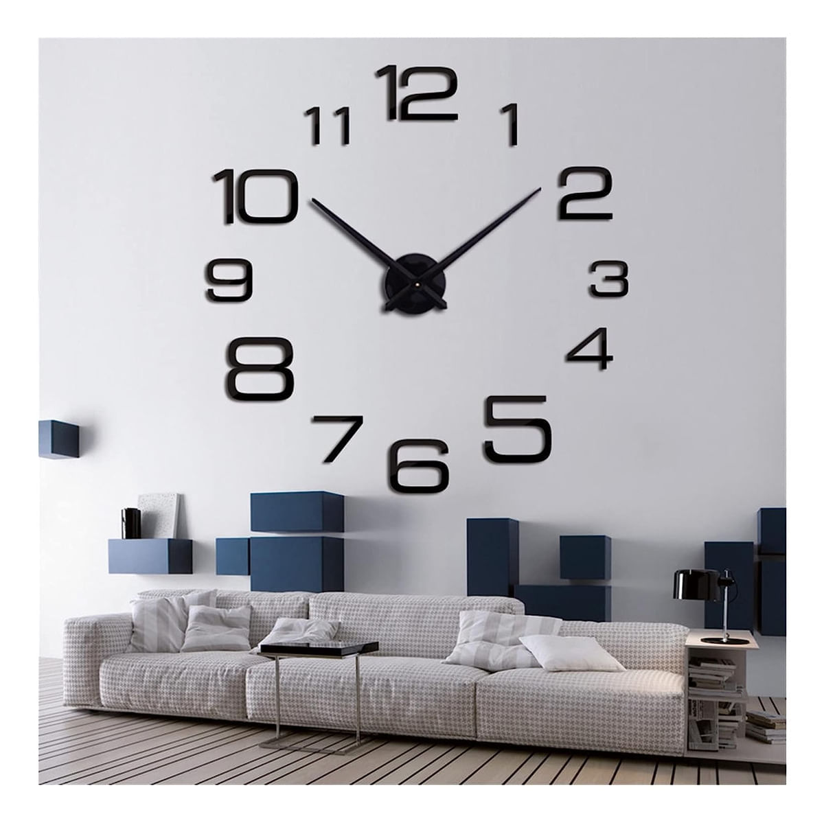 Reloj De Pared Decorativo Adhesivo 3d Clasic img #2