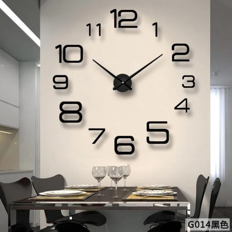 Reloj De Pared Decorativo Adhesivo 3d Clasic img #5