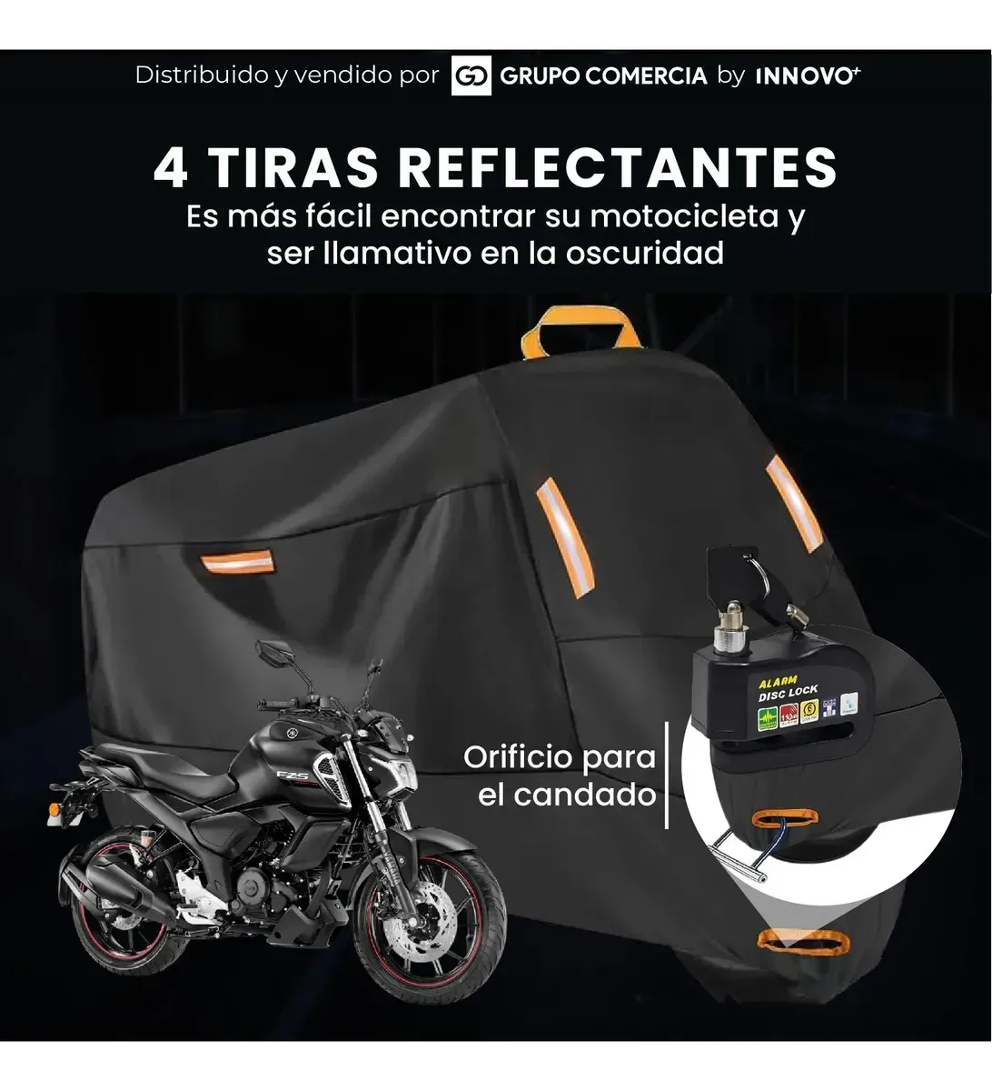 Pijama Moto Xxxl Motos Grandes Alto Cilindraje Impermeable Con Candado Negro img #2