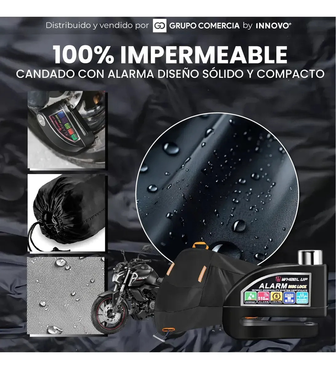 Pijama Moto Xxxl Motos Grandes Alto Cilindraje Impermeable Con Candado Negro img #8