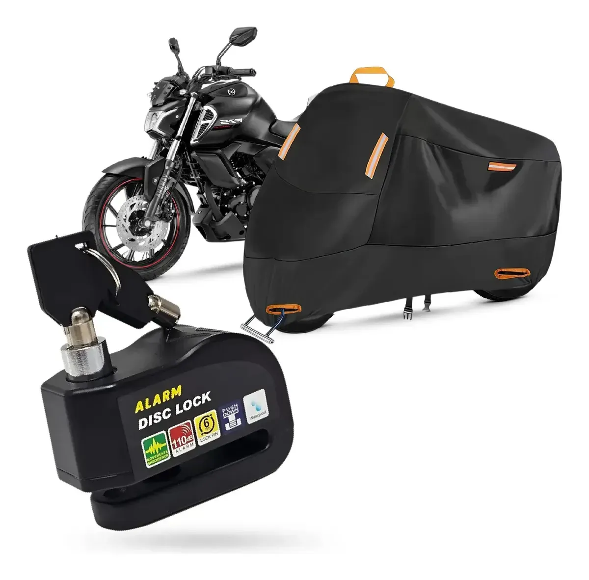 Pijama Moto Xxxl Motos Grandes Alto Cilindraje Impermeable Con Candado Negro img #1