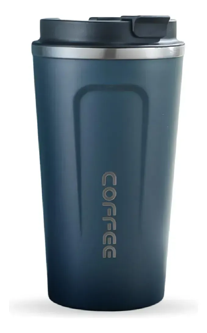 Vaso Termo Inteligente 510ml Acero Inoxidable Pantalla Led Táctil Azul img #1