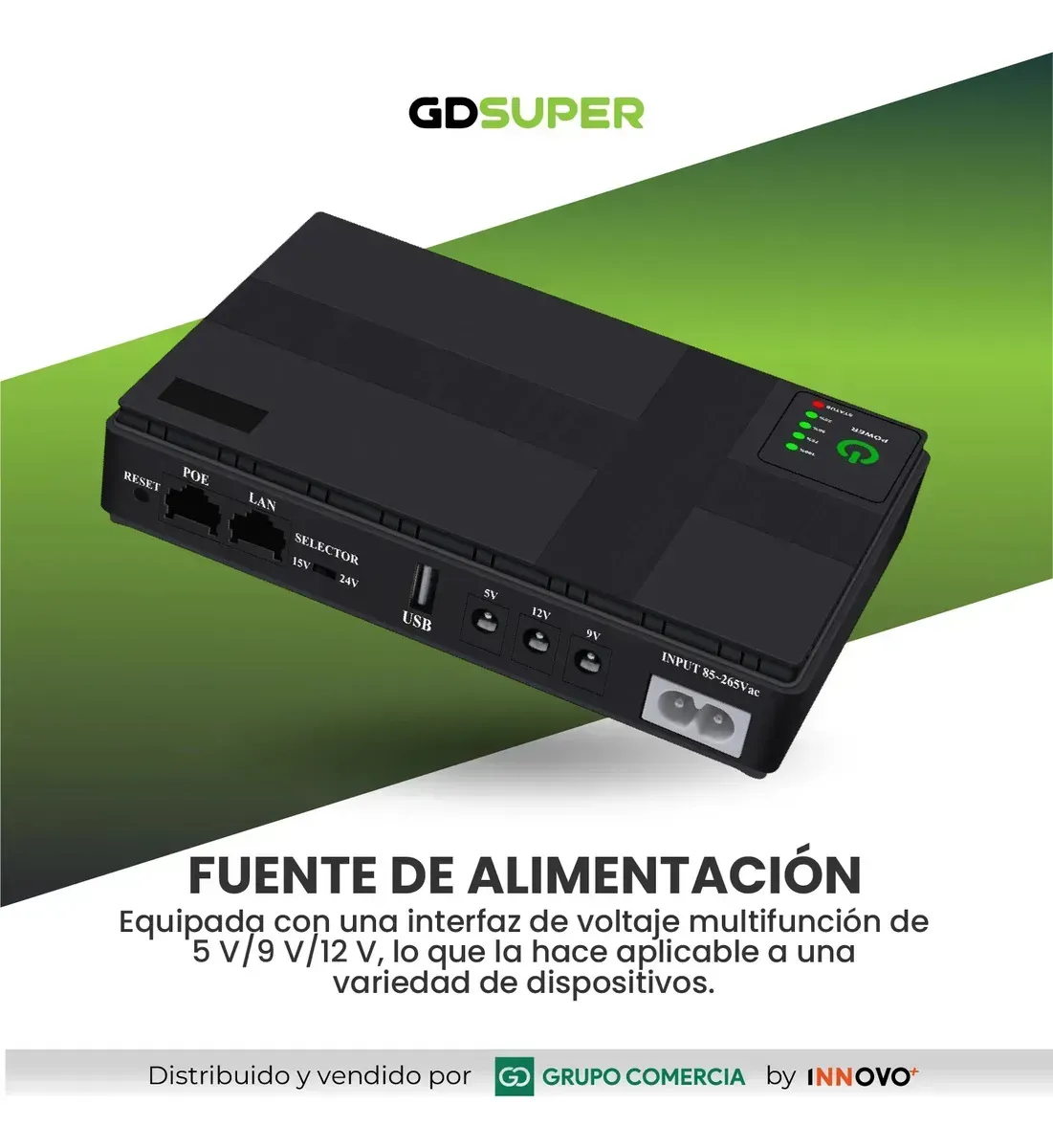 Mini Ups Gdsuper 20.000mah Respaldo De Energía Para Router Modem Y Cámara Negro Negro img #3