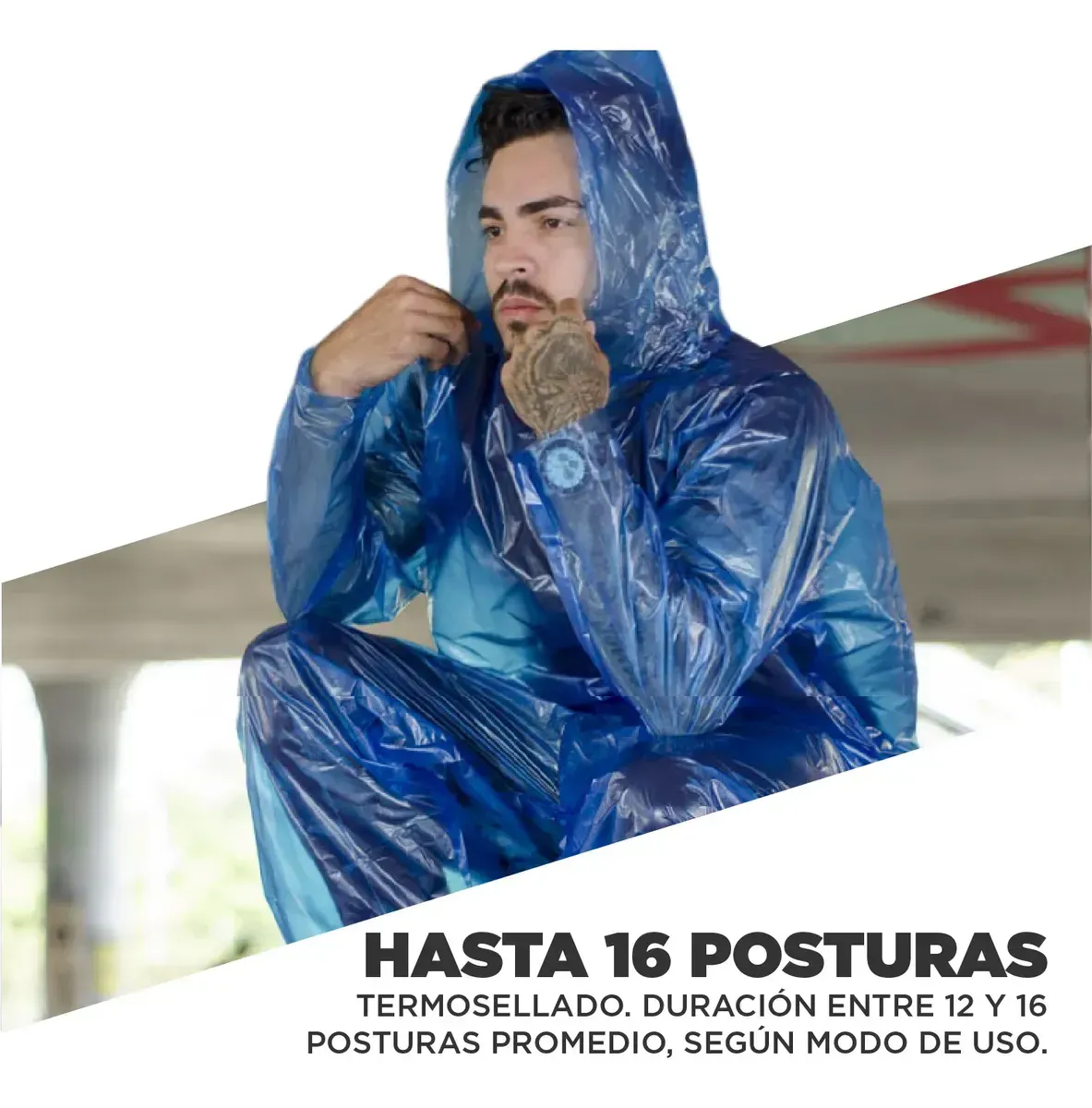 Impermeable Plastico De Bolsillo Moto Bici Cubrebotas img #6