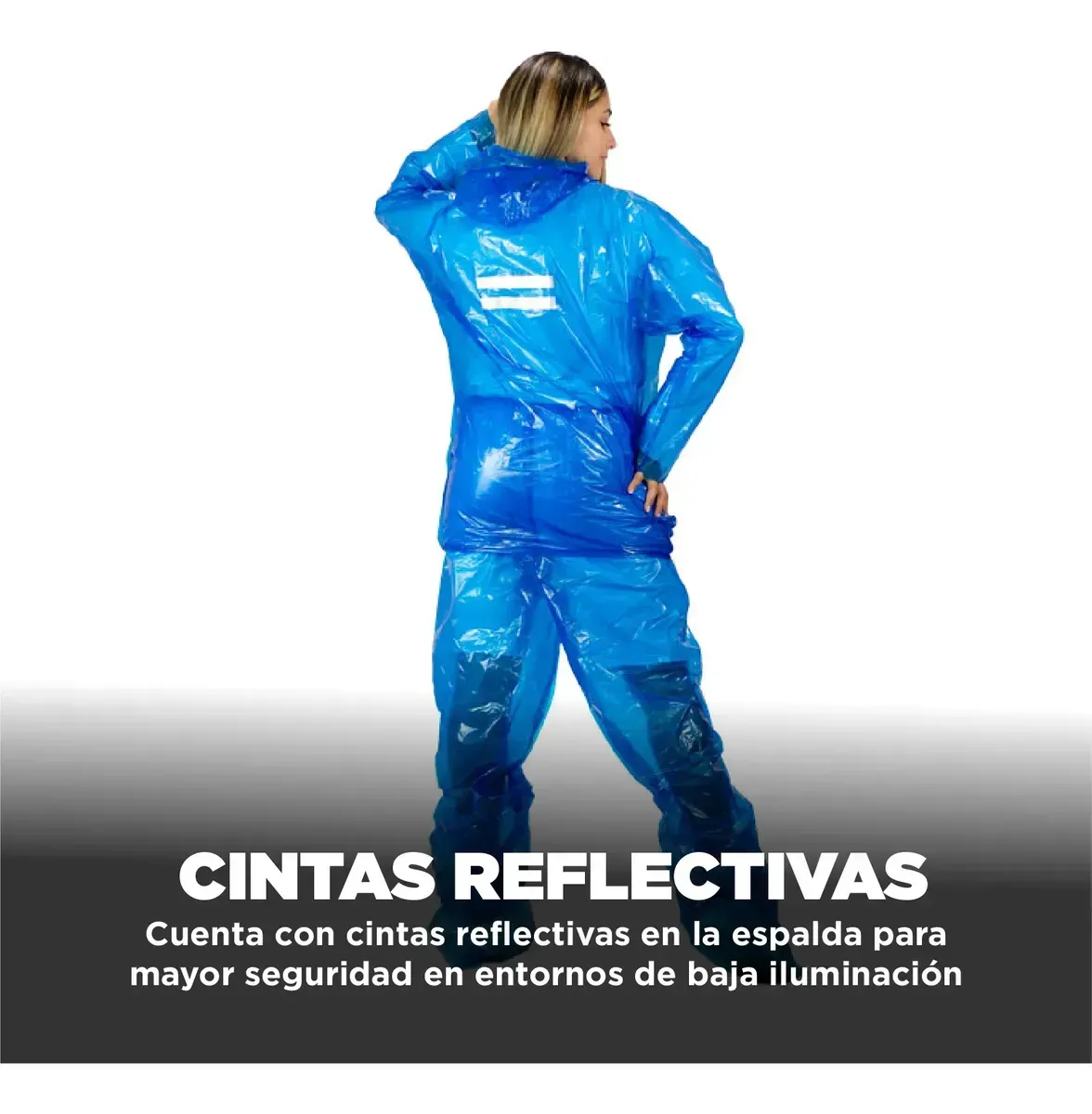 Impermeable Plastico De Bolsillo Moto Bici Cubrebotas img #2
