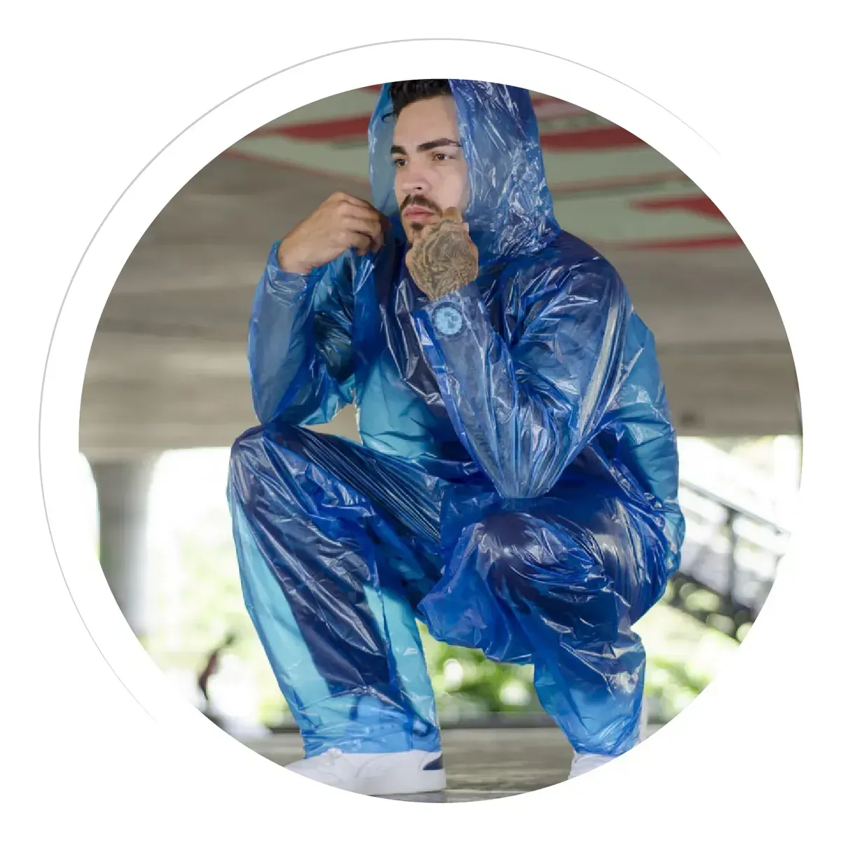 Impermeable Plastico De Bolsillo Moto Bici Cubrebotas img #3