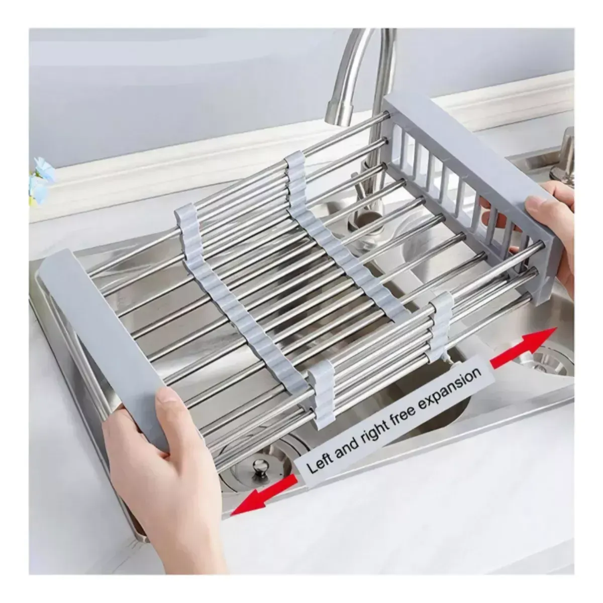 Platero Escurridor Organizador De Loza + Escurridor De Plato img #2
