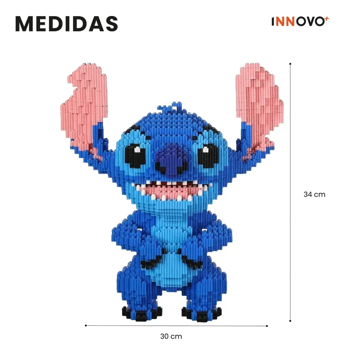 Juguete Armable Figura Stitch 5600 Pz Figura Grande 34 Cm 5600 img #2