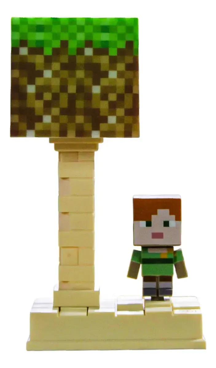 Lámpara Noche Recargable Minecraft Alex Luz Led Ambiental Gamer 5 Modos 110v img #1