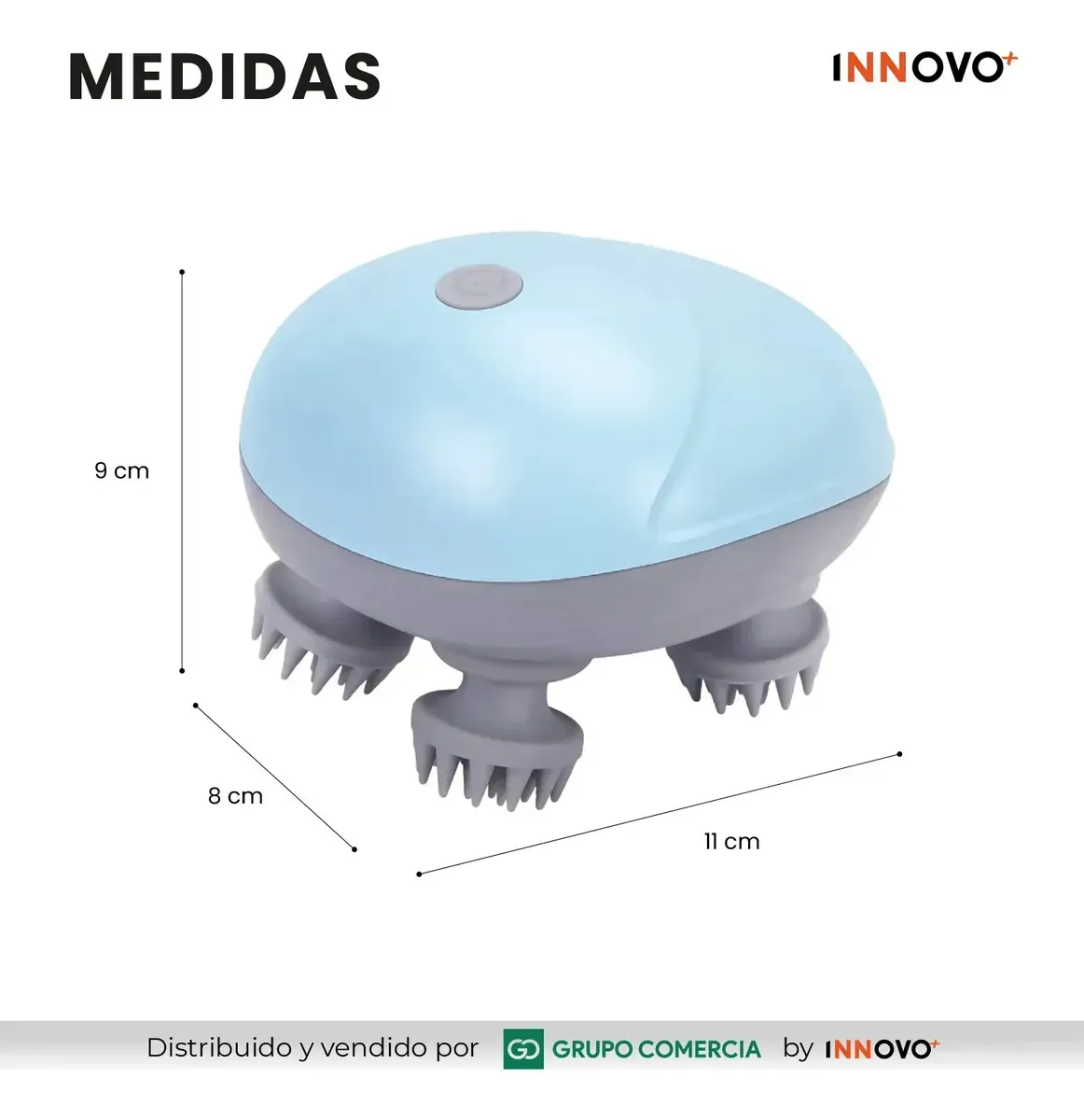 Masajeador Capilar Eléctrico 3d Pro Relajación Profunda Recargable Azul 5v 5v Azul img #5
