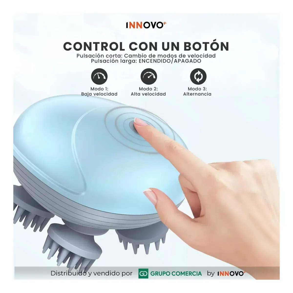 Masajeador Capilar Eléctrico 3d Pro Relajación Profunda Recargable Azul 5v 5v Azul img #3
