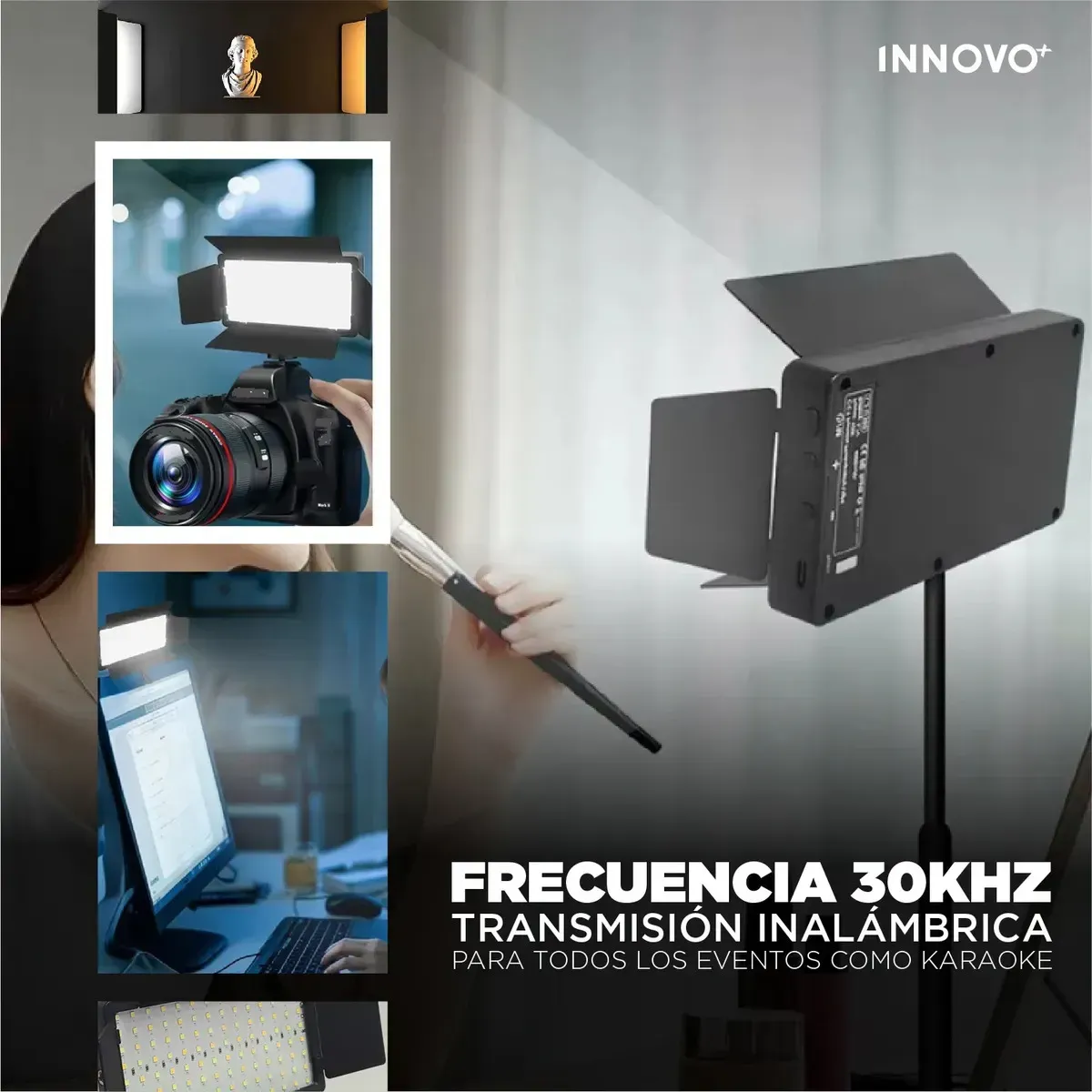 Panel Led Profesional Rgb 600 Leds Batería 2000mah Recargable Para Video Y Foto img #3