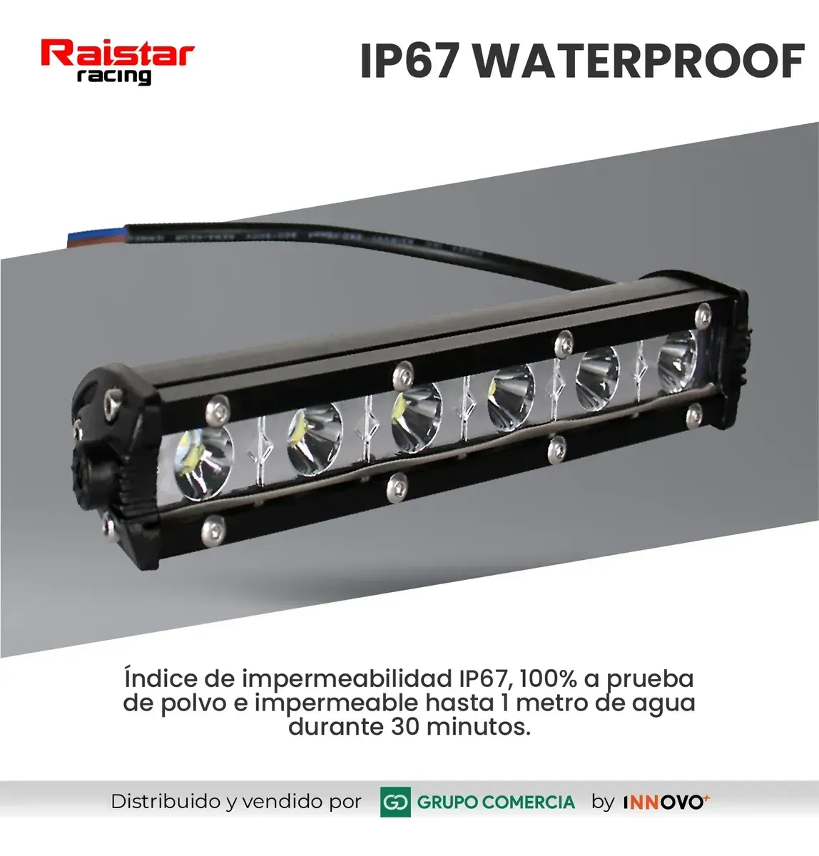 Barra Led Exploradora Hd 4000 Lm Ip67 Impermeable Raistar img #4