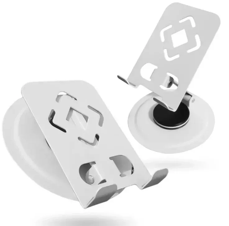 Soporte Metálico Holder Giratorio 360° Celular Base Blanco img #1