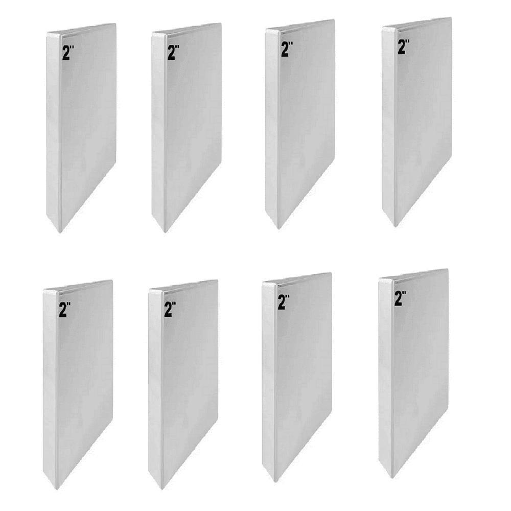 8 Folder Blanco Oficio 2 Pulgadas img #1