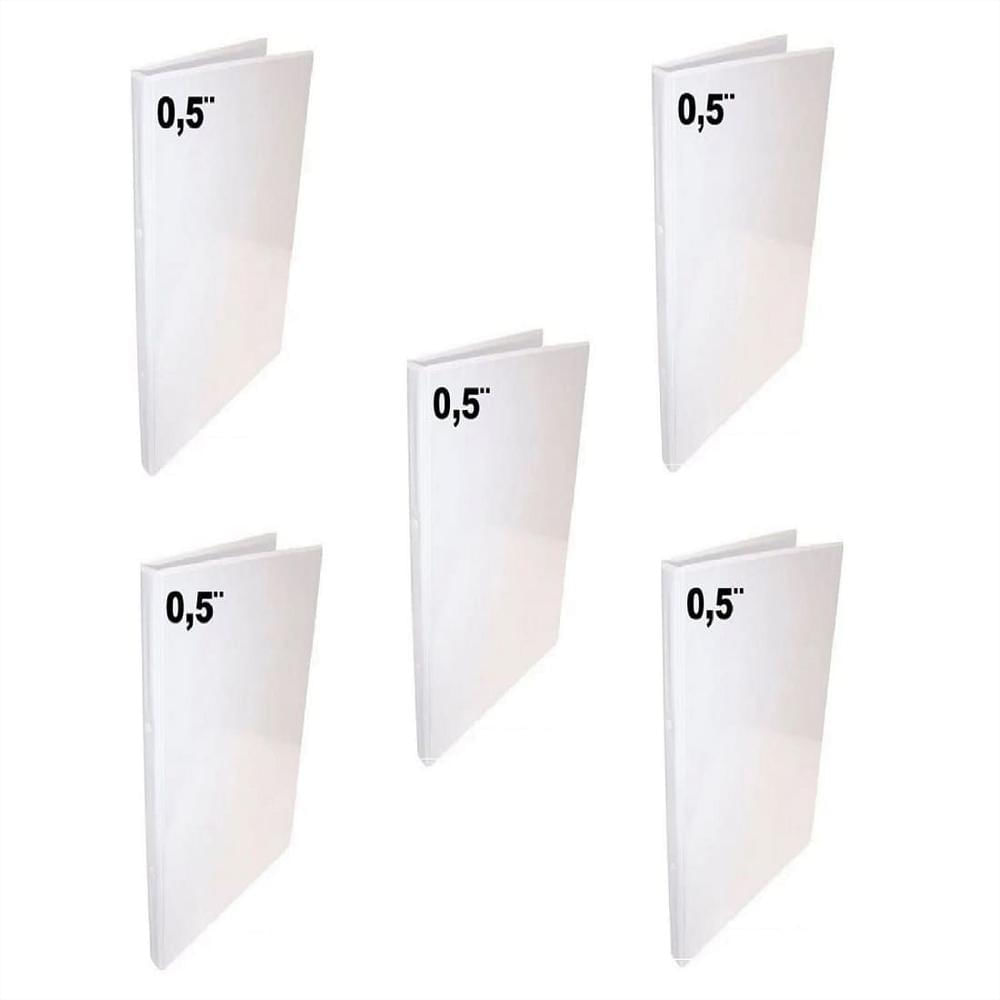 5 Folder Blanco Oficio 0.5 Pulgadas img #1