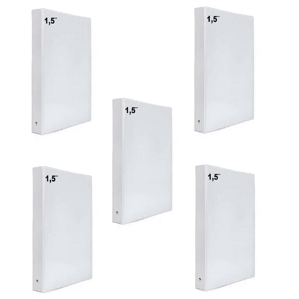 5 Folder Blanco Oficio 1.5 Pulgadas img #1