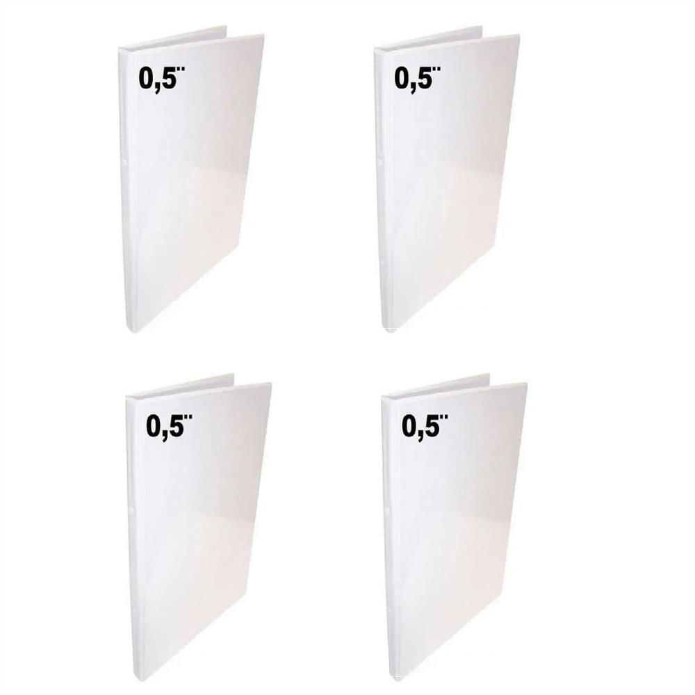 4 Folder Blanco Oficio 0.5 Pulgadas img #1