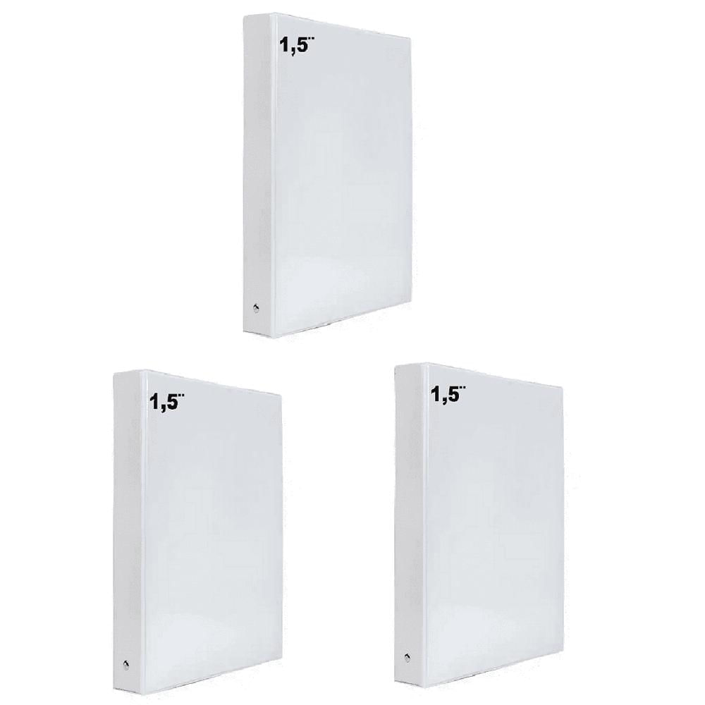 3 Folder Blanco Oficio 1.5 Pulgadas img #1