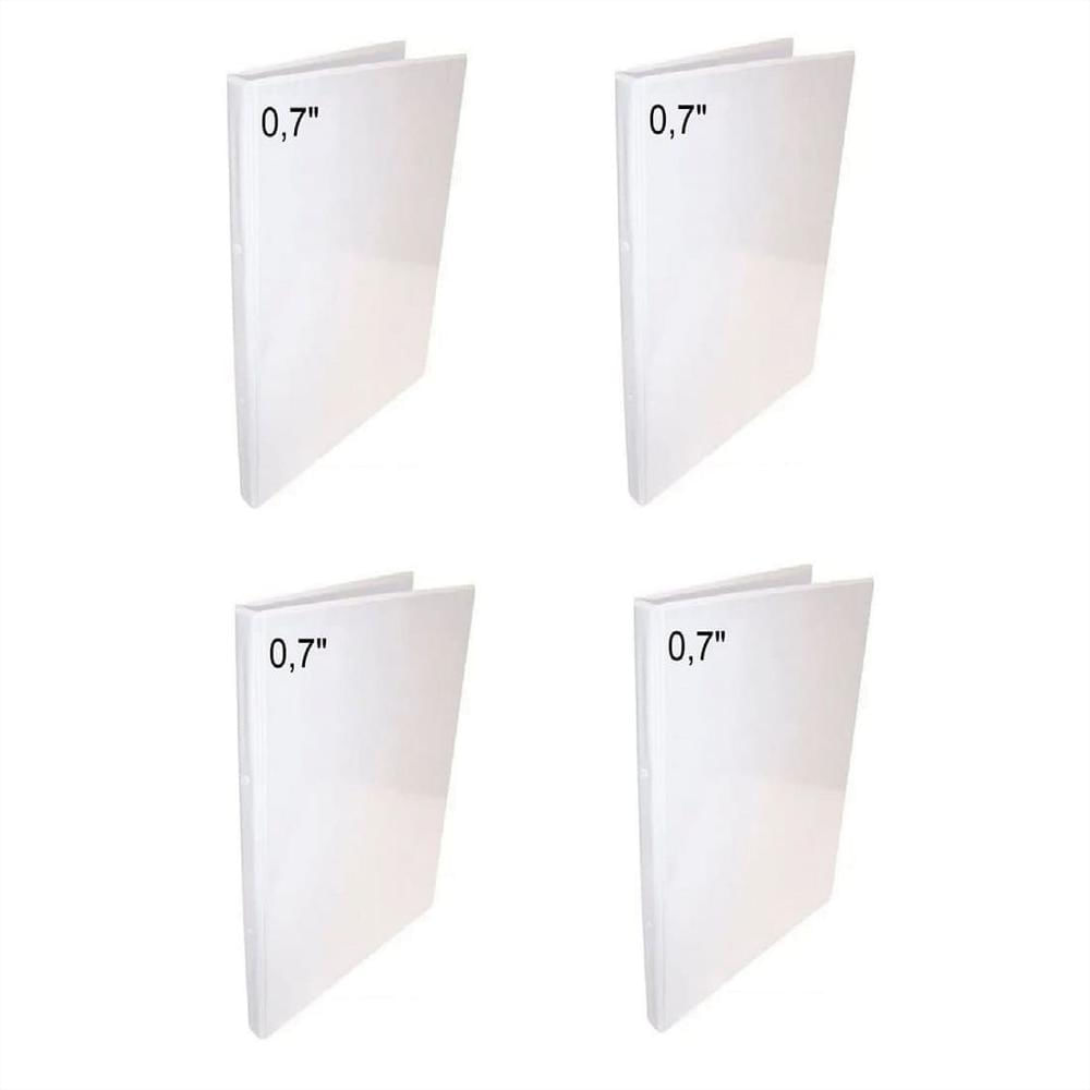 4 Folder Blanco Oficio 0.7 Pulgadas img #1