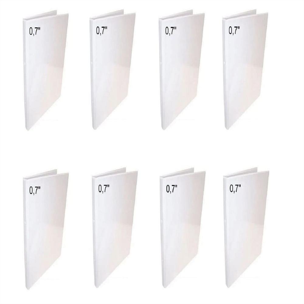 8 Folder Blanco Oficio 0.7 Pulgadas img #1