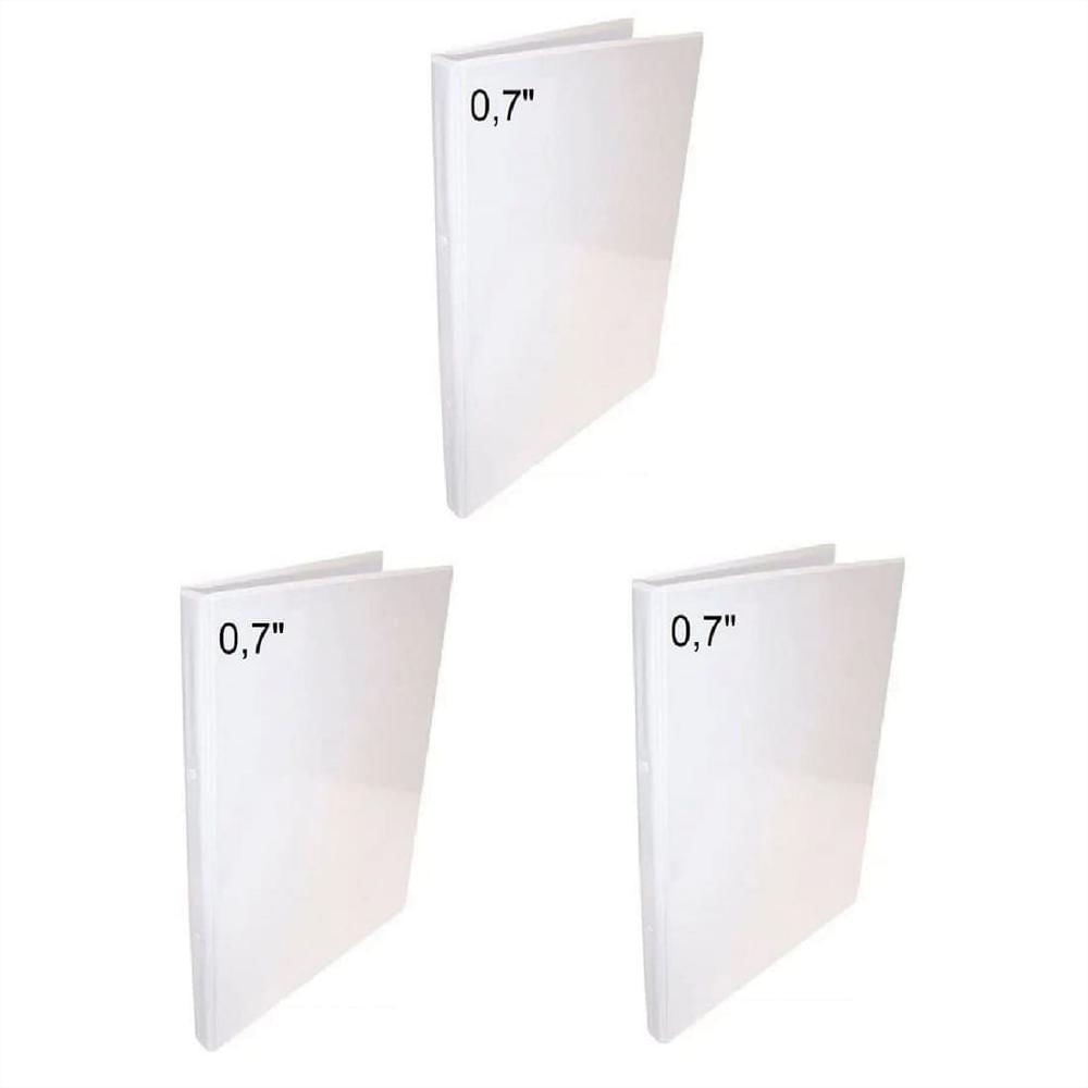 3 Folder Blanco Oficio 0.7 Pulgadas img #1
