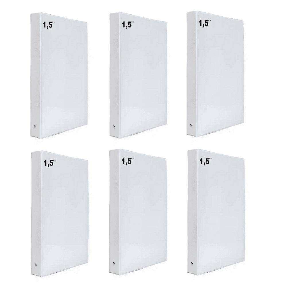 6 Folder Blanco Oficio 1.5 Pulgadas img #1