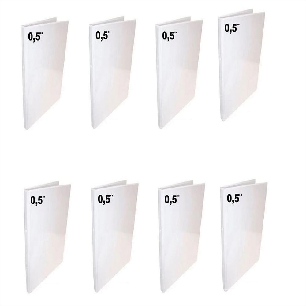 8 Folder Blanco Oficio 0.5 Pulgadas img #1