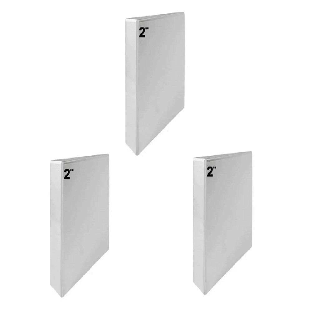 3 Folder Blanco Oficio 2 Pulgadas img #1