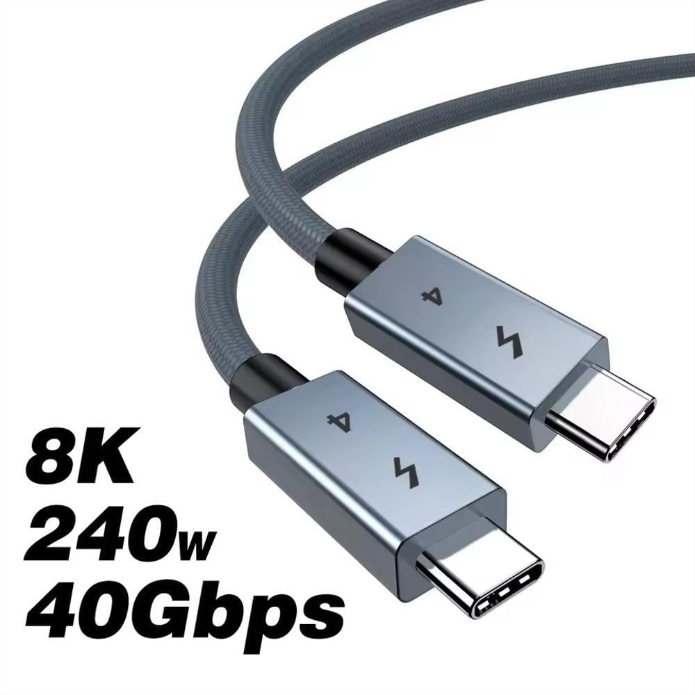 Cable Thunderbolt 4 Usb C 40Gbps 240W Carga Rápida Ssd 1M img #5