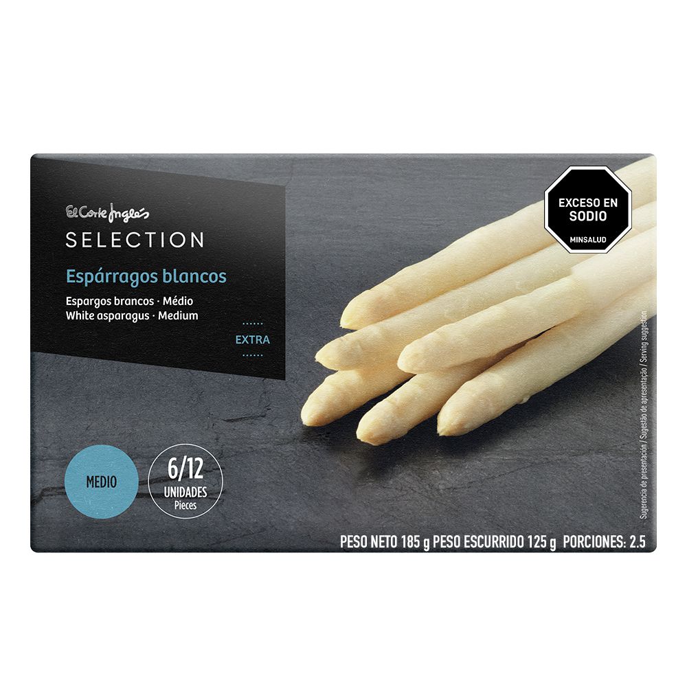 Espárragos EL CORTE INGLÉS MARCA EXCLUSIV blancos (125  gr) img #1