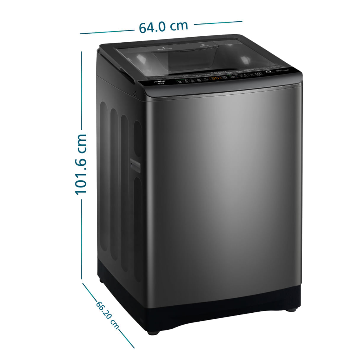 Lavadora Mabe Carga Superior 20 Kg LMA0220WDGAB0 Gris img #3