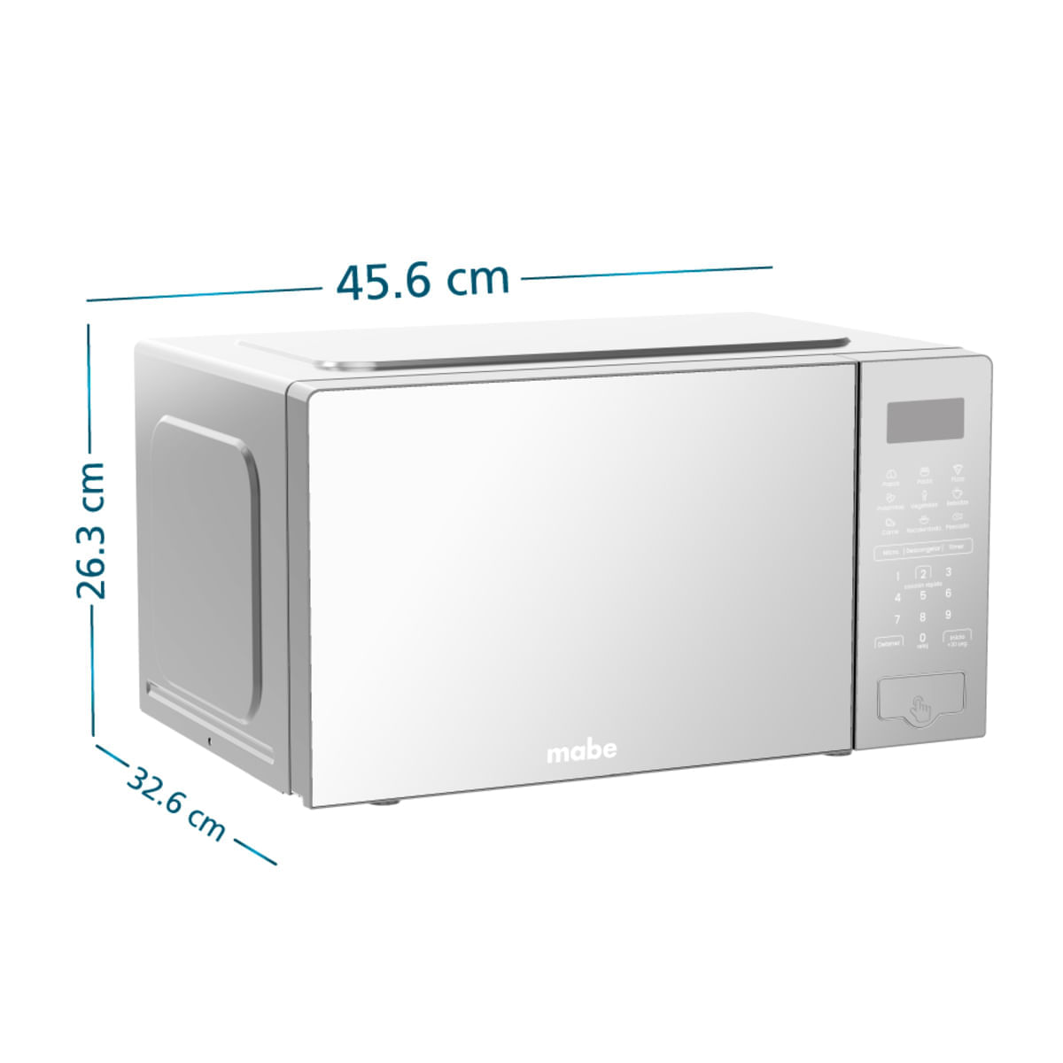 Horno Microondas Mabe 19.8 Litros 0.7 Pies HMM07SJW Gris img #6