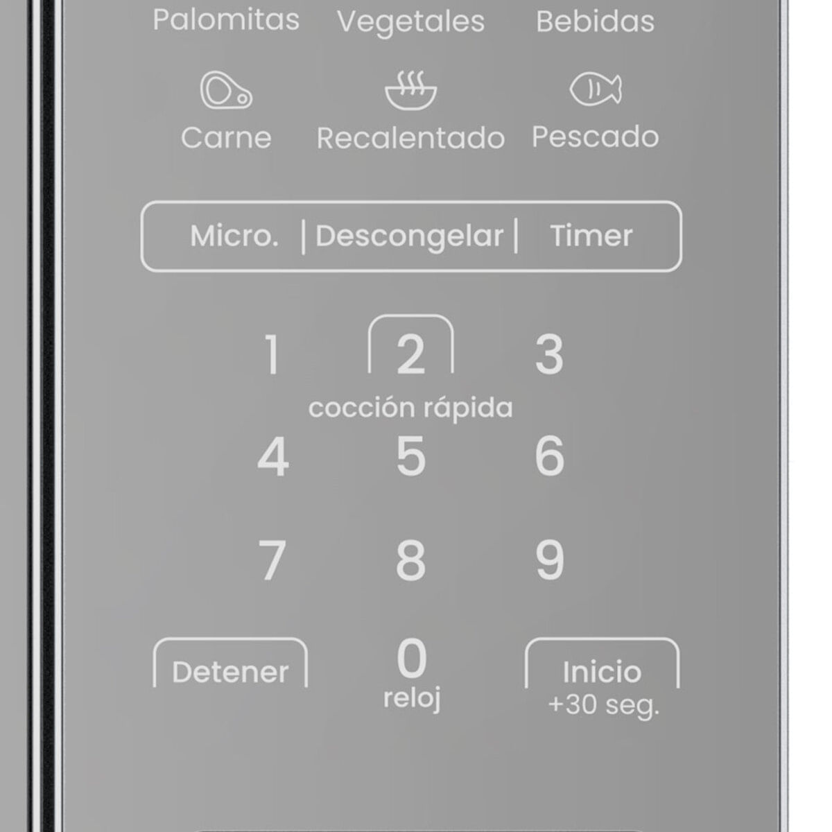 Horno Microondas Mabe 19.8 Litros 0.7 Pies HMM07SJW Gris img #2