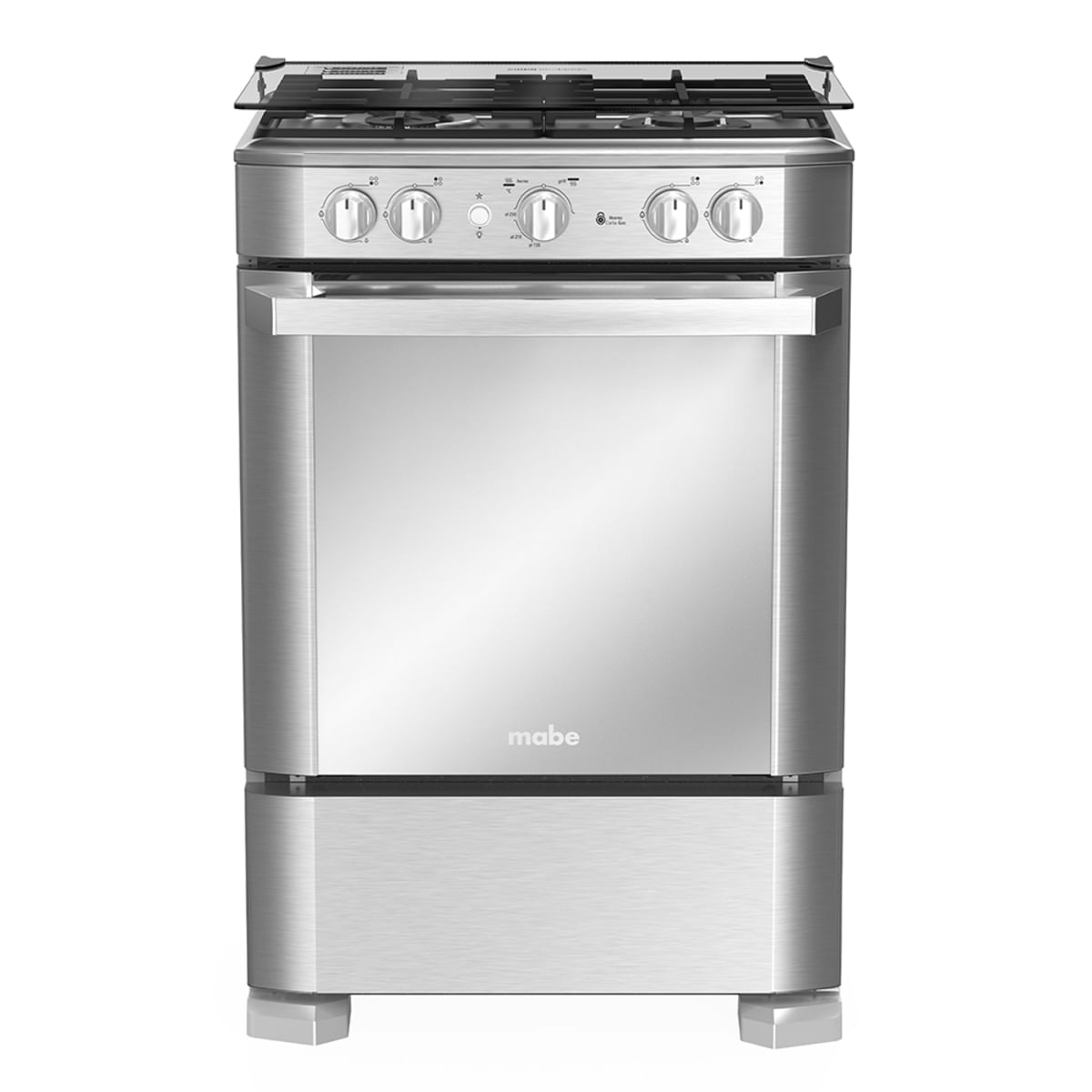 Estufa de Piso Mabe 4 Puestos Gas Natural EMC6060NFX1 Inox img #1