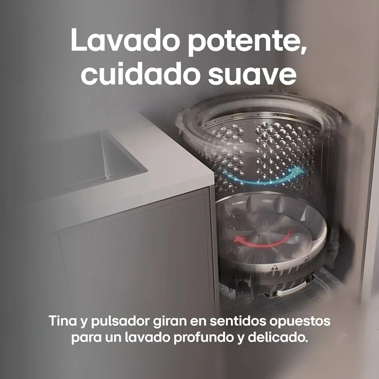 Lavadora LG Carga Superior 13 Kg WT13NVTB Negro img #3