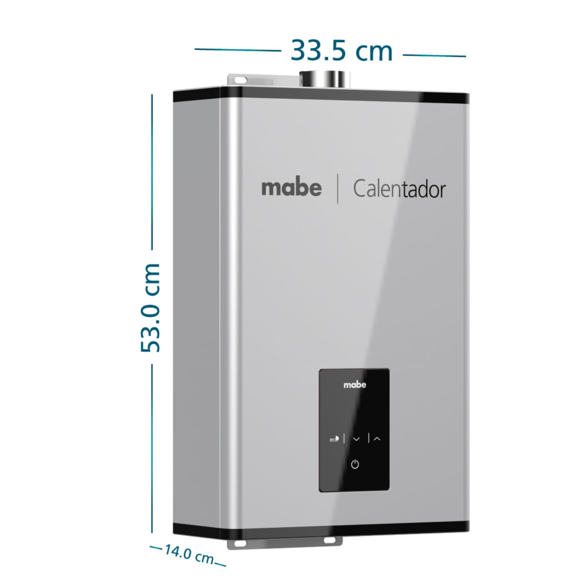 Calentador de Paso Mabe 10 Litros Tiro Forzado CMM11C1FSNA Gris img #3