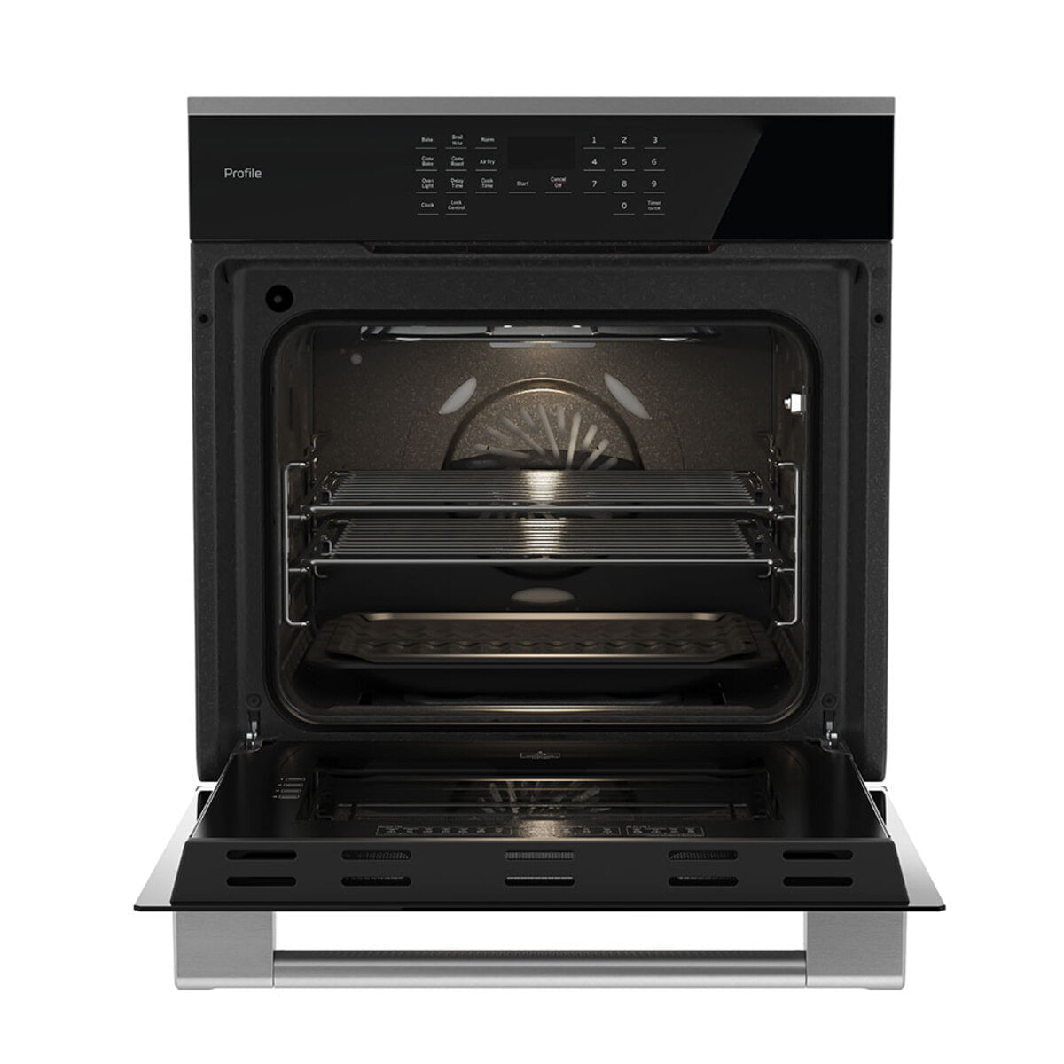Horno de empotrar GE 60 cm Eléctrico 110V HGP6065LWAI1 Inox Negro img #6