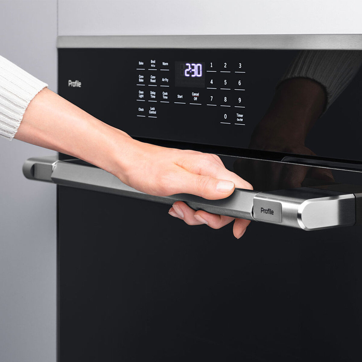 Horno de empotrar GE 60 cm Eléctrico 110V HGP6065LWAI1 Inox Negro img #7