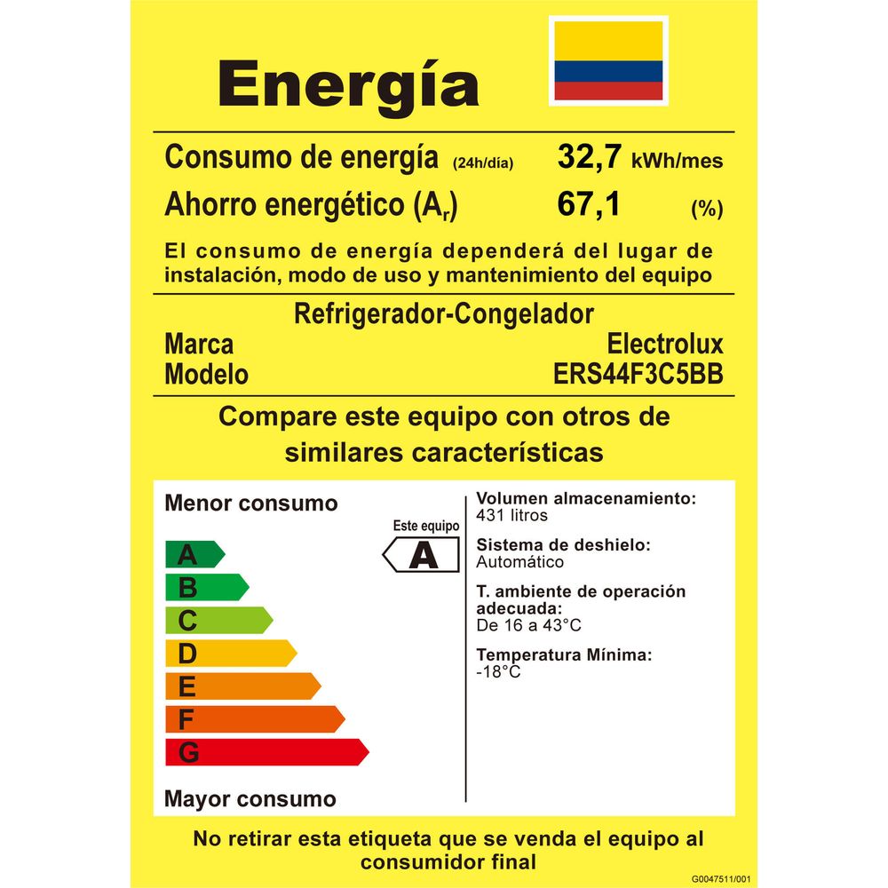 Nevecón Electrolux Side by Side 431 Litros Inverter AutoSense ERS44F3C5BB Negro img #11