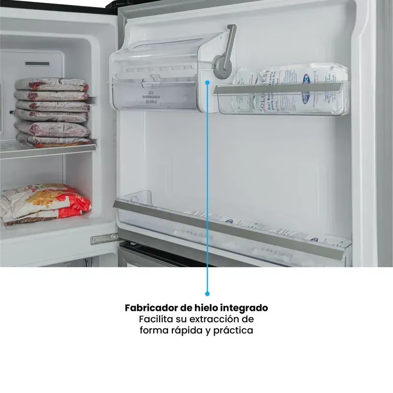 Nevera Challenger No Frost Congelador Superior 385 Litros CRA 385 Negro Mate img #6