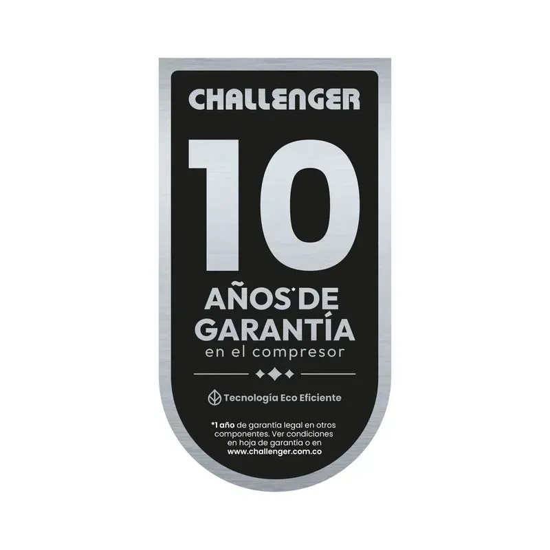 Nevera Challenger No Frost Congelador Superior 385 Litros CRA 385 Negro Mate img #9