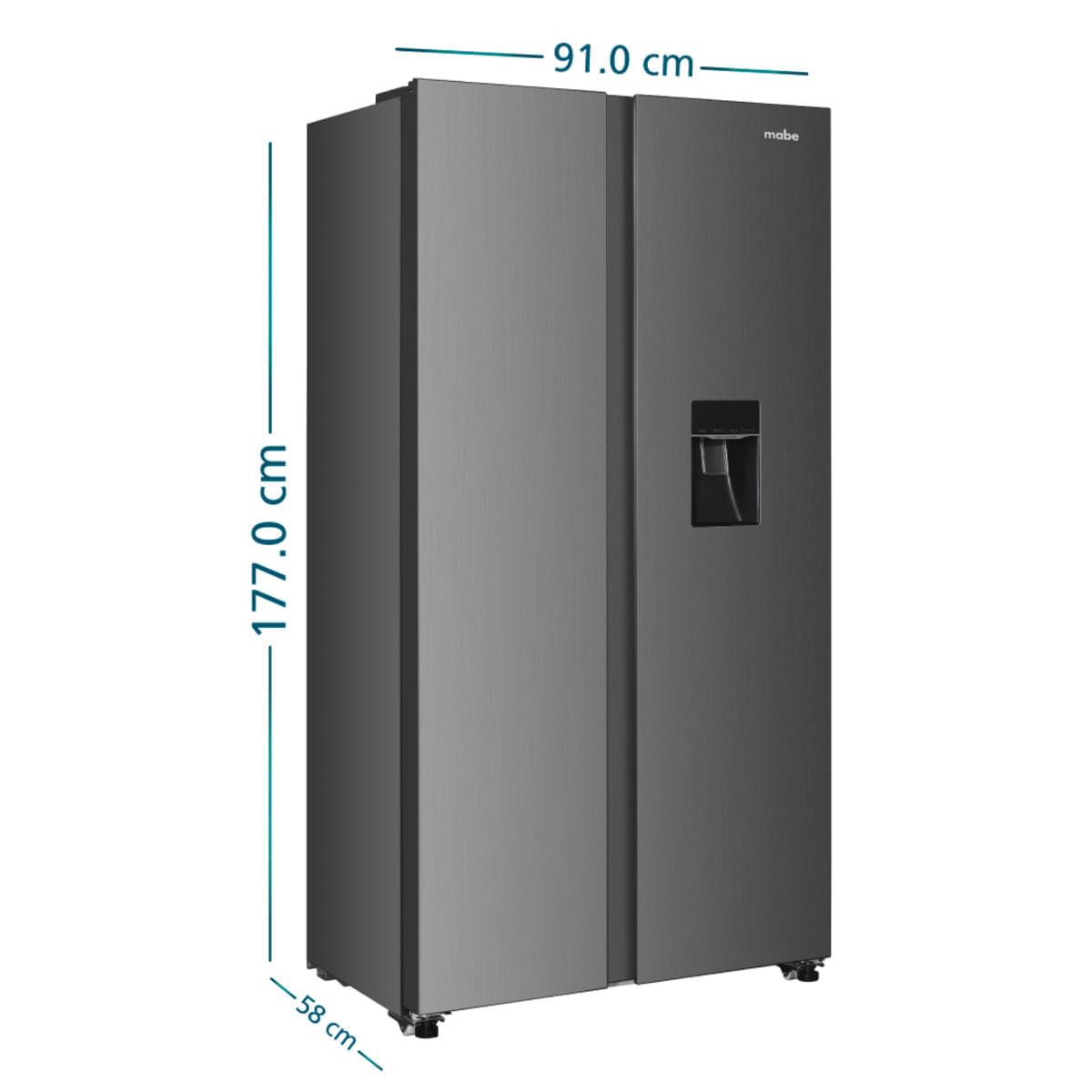 Nevecón Mabe Side by Side 439 Litros Tecinverter MSL480LMLSS0 Inox img #3