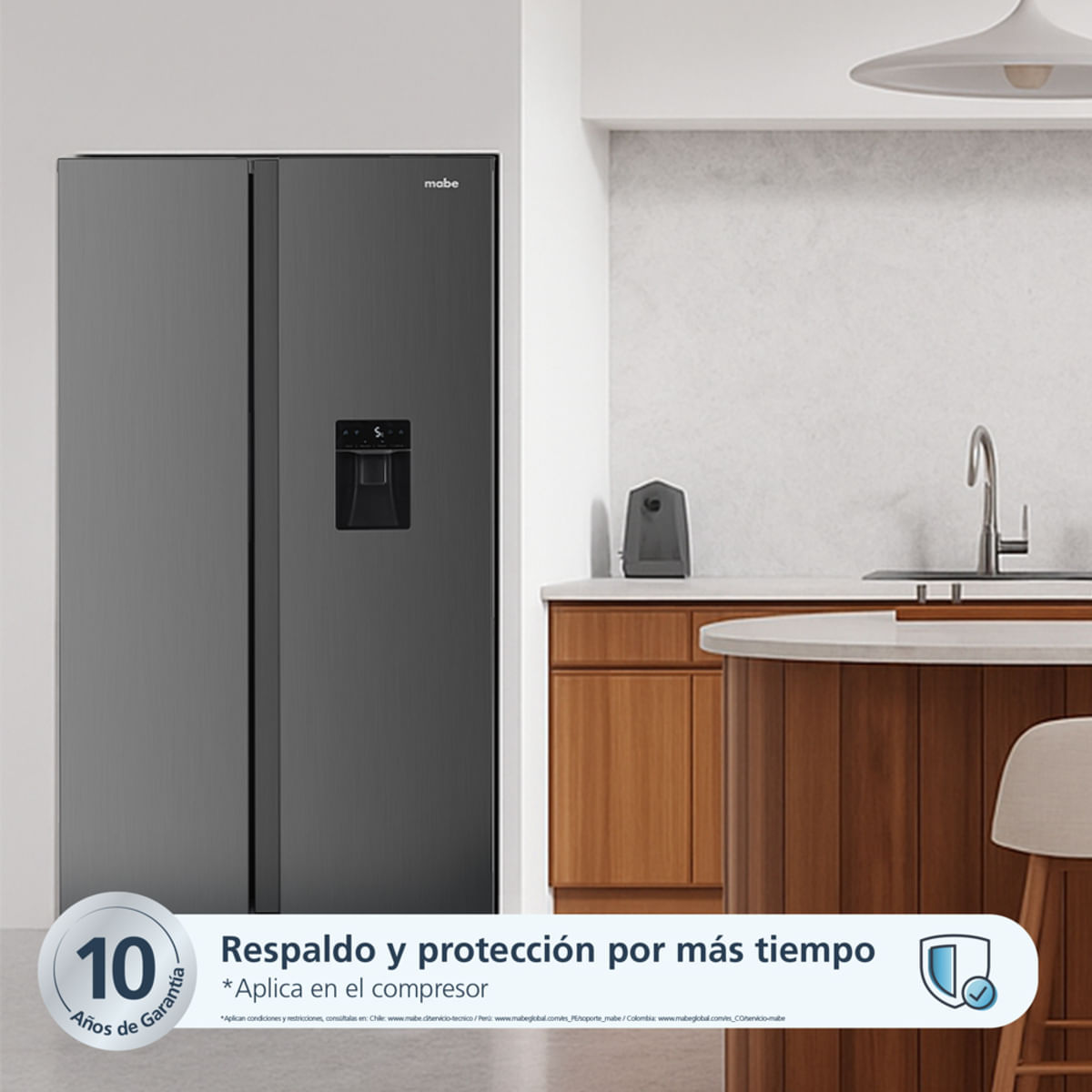 Nevecón Mabe Side by Side 439 Litros Tecinverter MSL480LMLSS0 Inox img #4