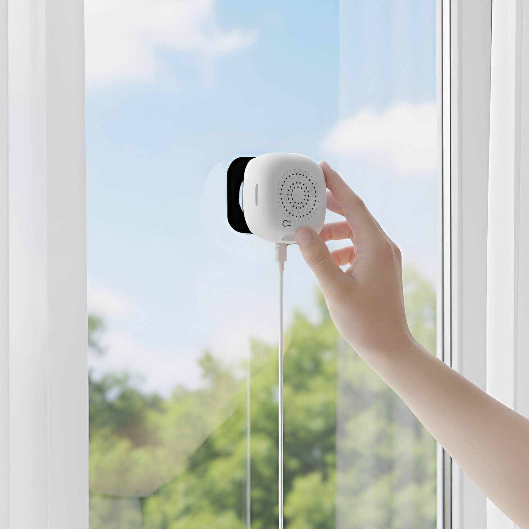 Cámara Inteligente Fija Interior Para Ventana Dymy 2K WiFi Dual img #8