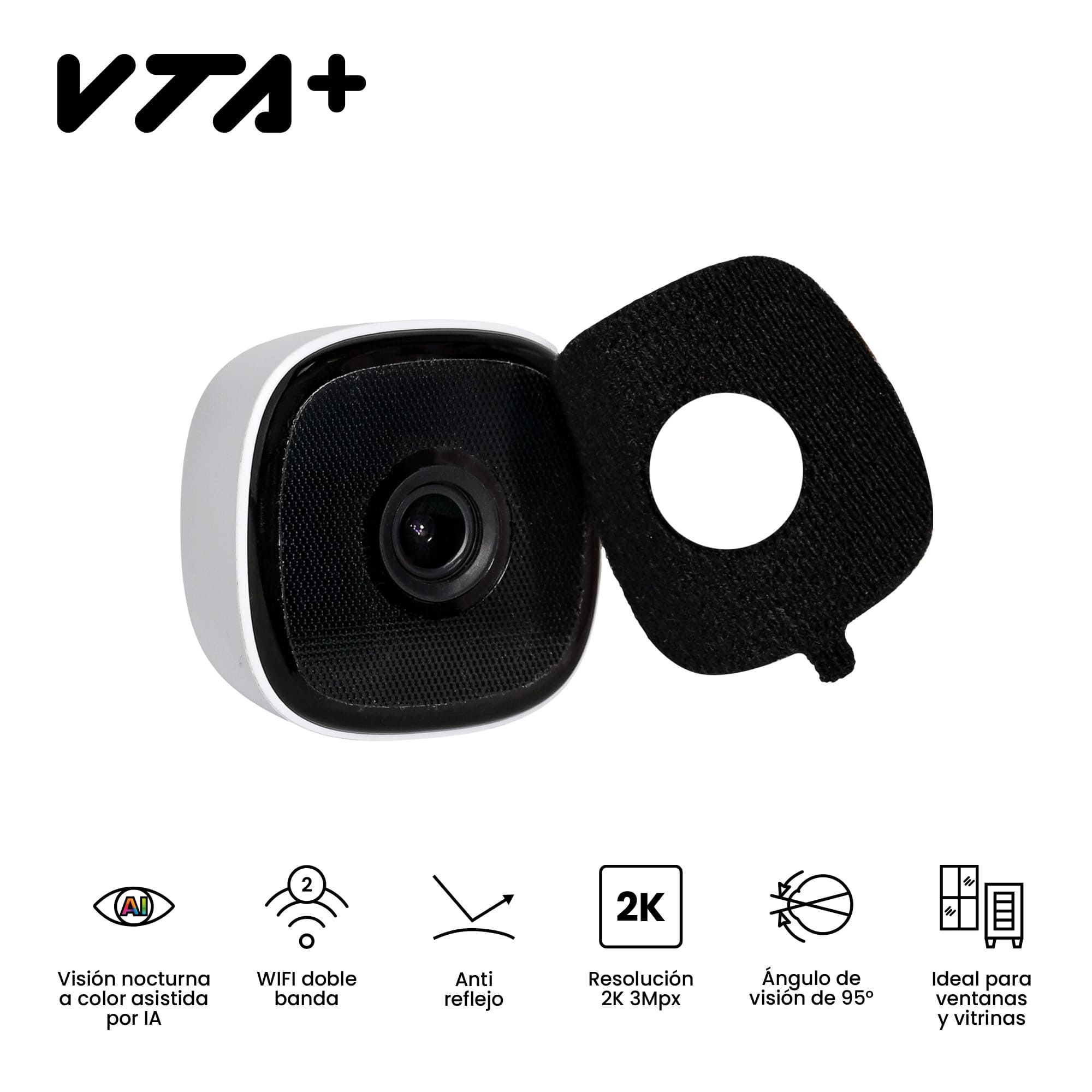 Cámara Inteligente Fija Interior Para Ventana Dymy 2K WiFi Dual img #7