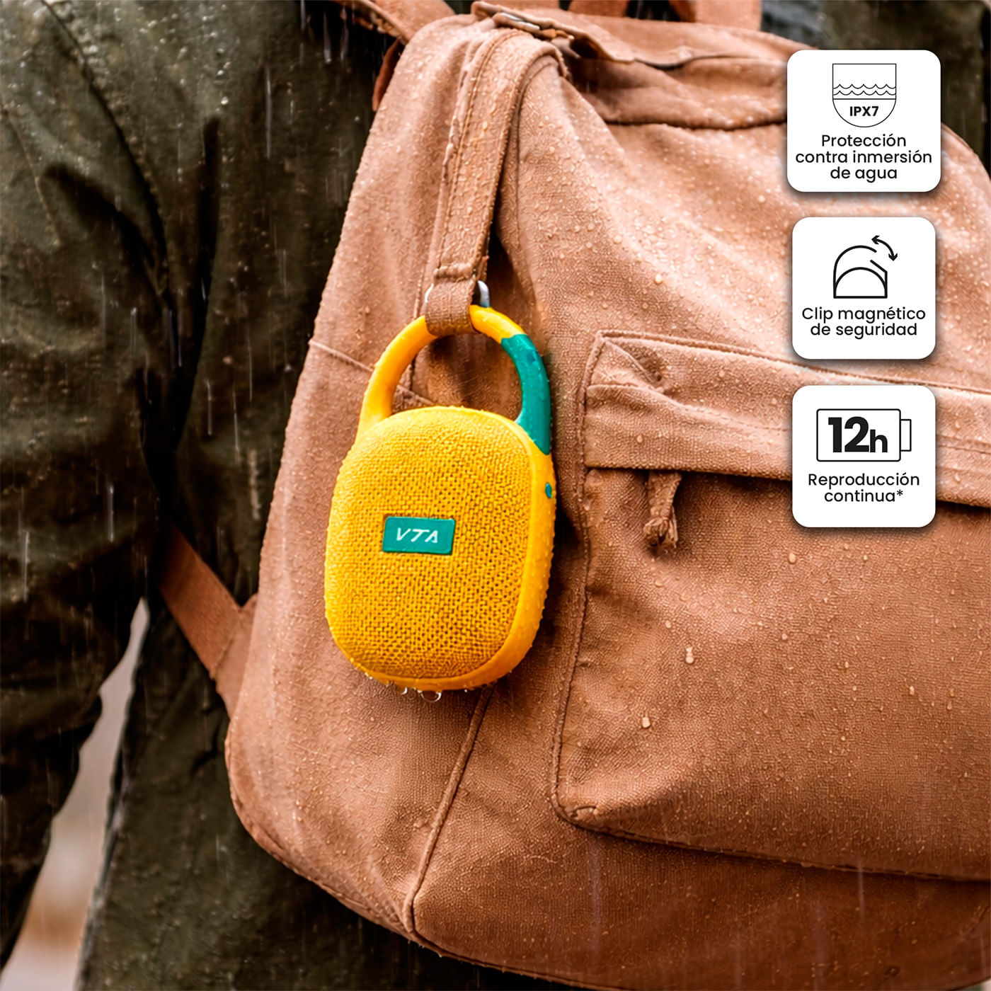 Parlante Kwaly 8W RMS para Morral Amarillo img #2