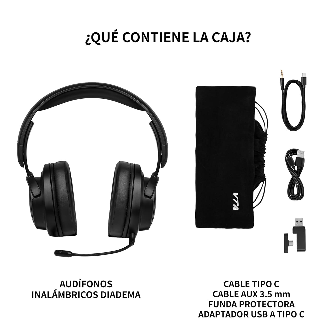 Audífonos Inalámbricos Diadema Con Conexión Dual Multitask img #6