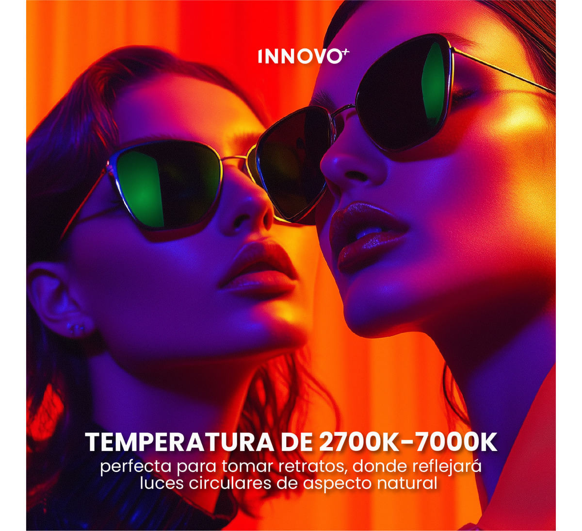 Panel De Iluminación Profesional Multicolor Ajustable Rgb 3000w Con Trípode 2m Innovo Led img #4