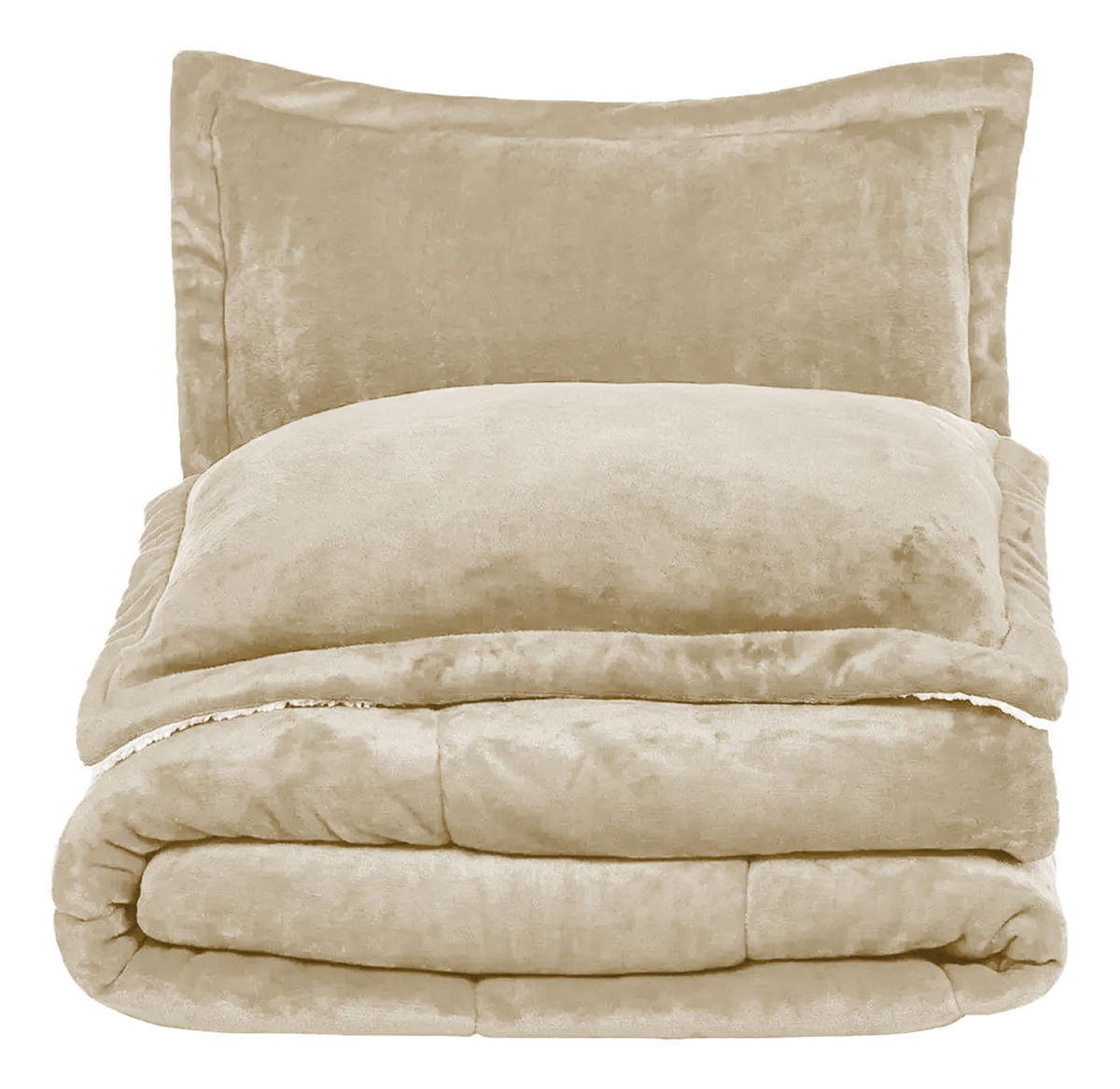 Cubrelecho Plumón Térmico Doble Funda Almohadas Cama Doble Inn Home Beige Cream img #2